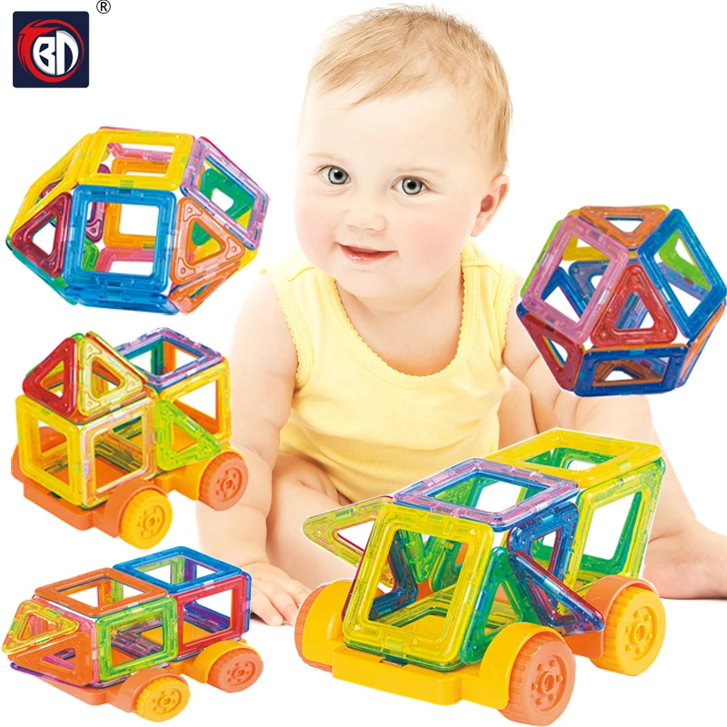 BD 128PCS Mini Magnetic Blocks Model Building font b Toys b font Bricks Educational DIY Magnetic