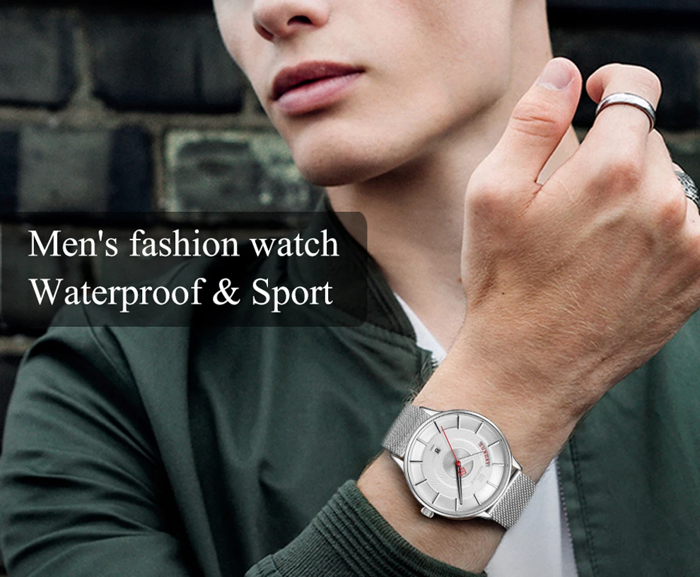Новые мужские часы NAVIFORCE, мужские часы, Топ бренд, Роскошные Кварцевые часы, мужские спортивные наручные часы со стальным сетчатым ремешком, мужские часы