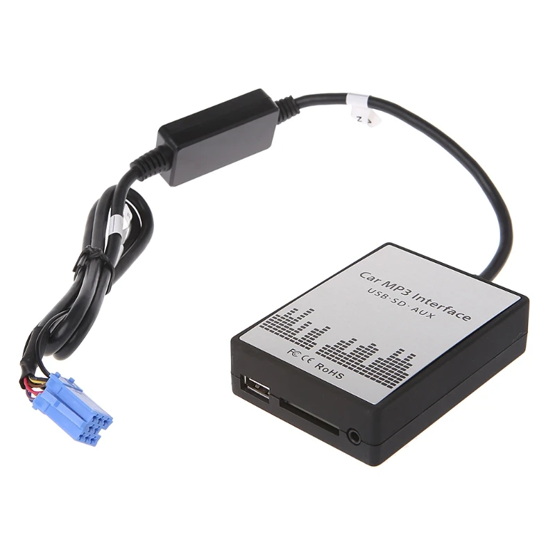 

USB SD AUX Car MP3 Music CD Changer Adapter For Peugeot 307 407 Citroen C4 C5