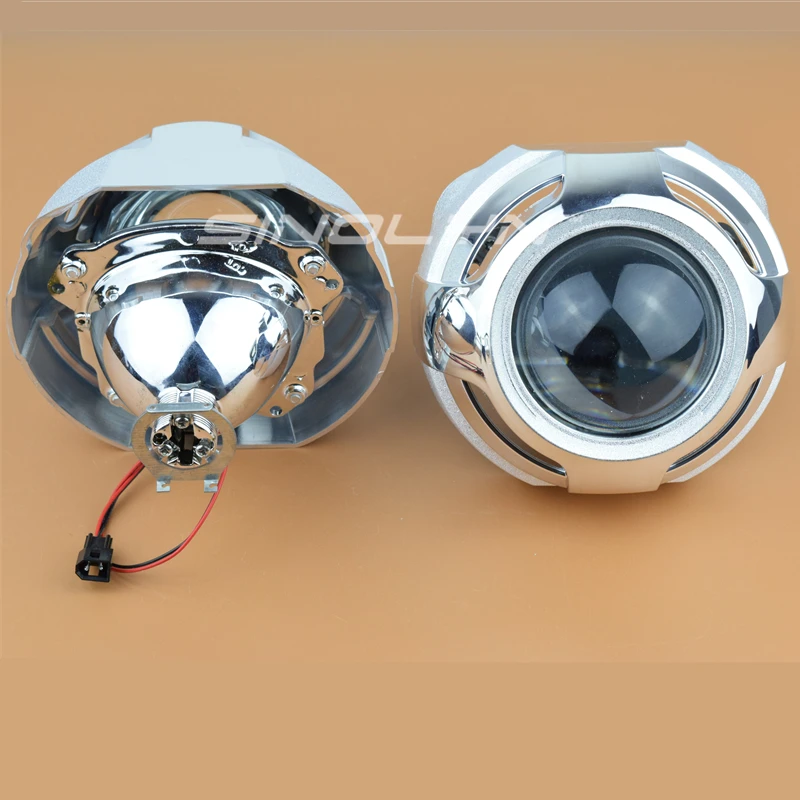 US $49.59 Sinolyn HID Projector Headlight Lenses Bixenon 3 Inch Lens Super Full Metal H7 H4 Car Accessories Tuning DIY Use H1 Xenon Bulb