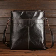 Новая мужская сумка из спилок, винтажная мужская сумка-мессенджер, Повседневная деловая сумка на плечо с воском