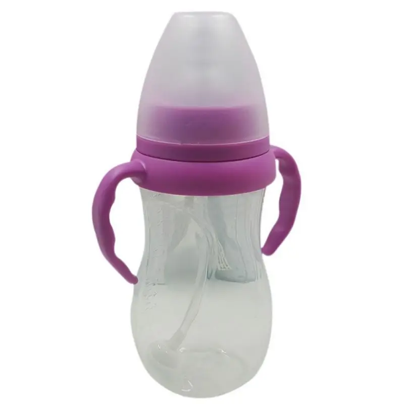 240 мл прекрасный соска бутылочка для новорожденных Твердые бутылки с пылезащитный чехол младенческой анти-flatulence детская бутылка размер