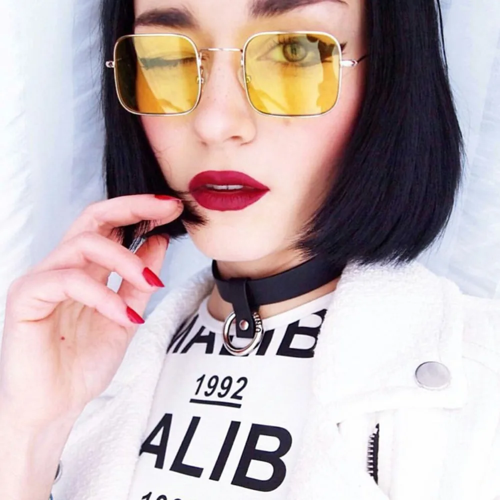 

MISM New Unisex Square Glasses Retro Sunglasses Shades For Women Vintage Small Sunglasses Men Transparent Lentes De Sol Hombre