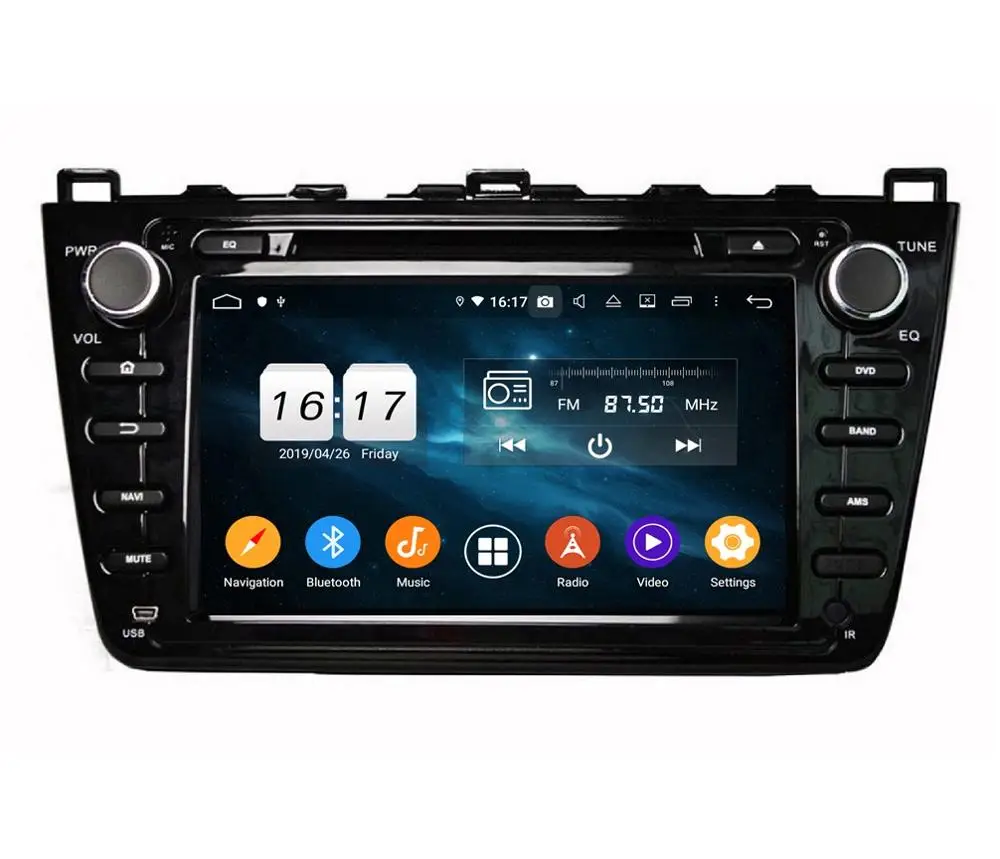 Top DSP Android 9.0 4GB RAM Octa Core 8" Car DVD GPS for Mazda 6 2008 2009 2010 2011 2012 With 32GB ROM Radio Bluetooth 4.2 WIFI 1