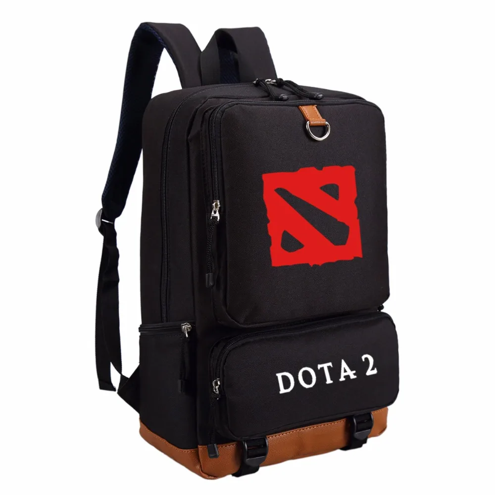 

WISHOT DOTA 2 logo CSGO backpack for teenagers boySchool Bags travel Casual Laptop Bags Rucksack