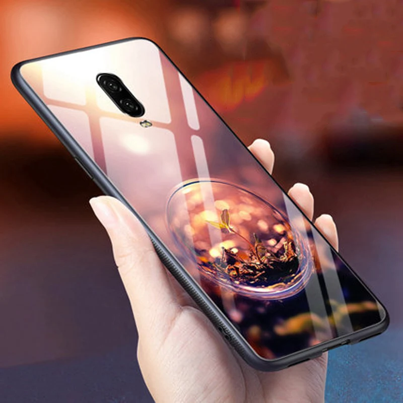 Чехол для мобильного телефона Oneplus 6 T закаленное Стекло Роскошный чехол 41 ''для
