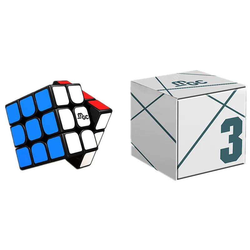 Магнитный магический куб Yongjun YJ MGC 3x3x3 наклейка черный пазл для начинающих