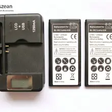 2x2150 mAh BL-5H литий-ионная аккумуляторная батарея телефона+ lcd универсальное настенное зарядное устройство для Nokia Lumia 630 636 638 635 батареи