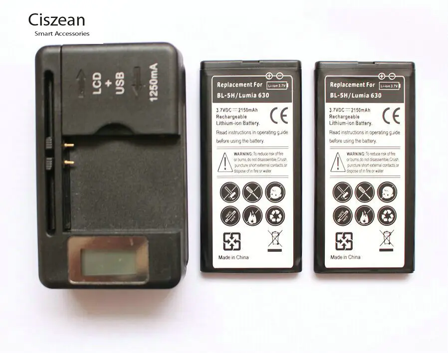 2x2150 mAh BL-5H литий-ионный аккумулятор для телефона + универсальное настенное