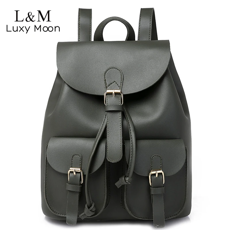black leather rucksack ladies