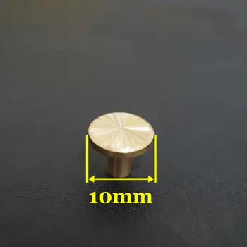 

50pc Q19-10mm Solid Brass belt screw Chicago Screw Leathercraft