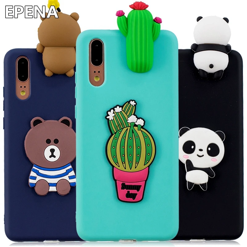 EPENA Cute Panda Bear Phone Case For Huawei P20 Lite P20 Pro Case Soft