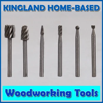 

6PCS HSS Dremel Rotary Tool Mini Drill Bits Burr Set Dremel Tools for Woodworking Carving Tools Kit Dremel Accessories