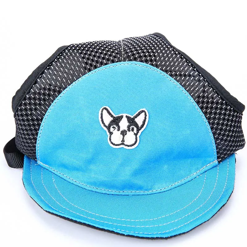Cute Pet Dog Baseball Cap Breathable Dog Flat Hat Adiustable Sunhat For