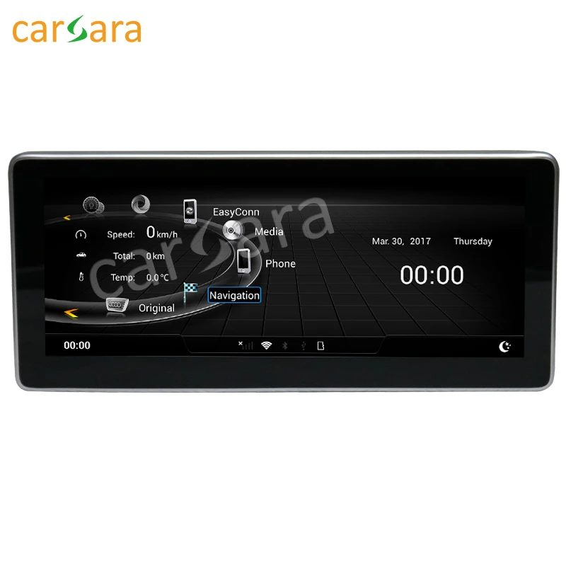 Discount 10.25" Android Navigation monitor for Audi Q5 2009-2017 touch screen GPS dash stereo radio multimedia player 1
