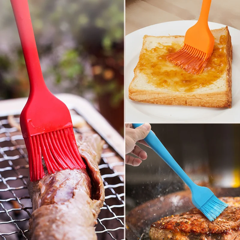 8 Inch Silicone Pastry Brush Multifunctional Oil Butter Basting Brushes Silicone Baking Tools Kitchen Grill BBQ Accessories (11)