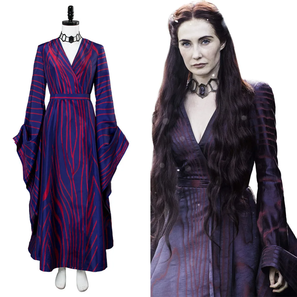 Игра престолов сезон 6 Косплей Костюм Melisandre платье косплей наряд для женщин и
