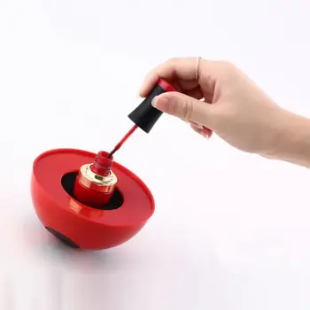 

Red Semi-Circle ABS Spill Proof Nail Polish Holder Creative Nail Tools Manicure Nail Polish Bottle Holder Display
