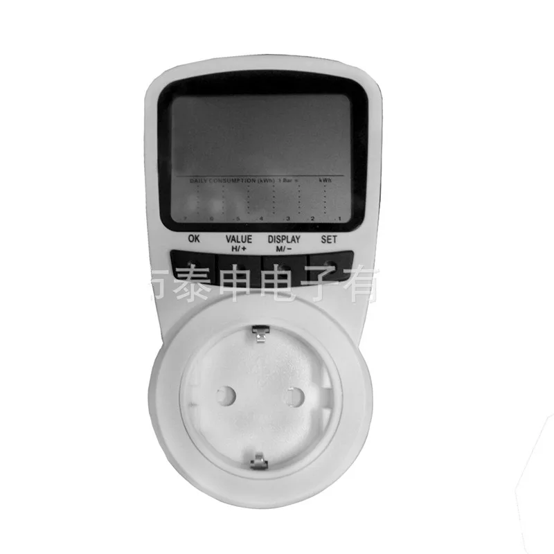 Digital Power Energy Voltage Watt Current Meter Monitor Checker Tester Analyzer Electric Energy Meter Socket AC230V EU Plug 1