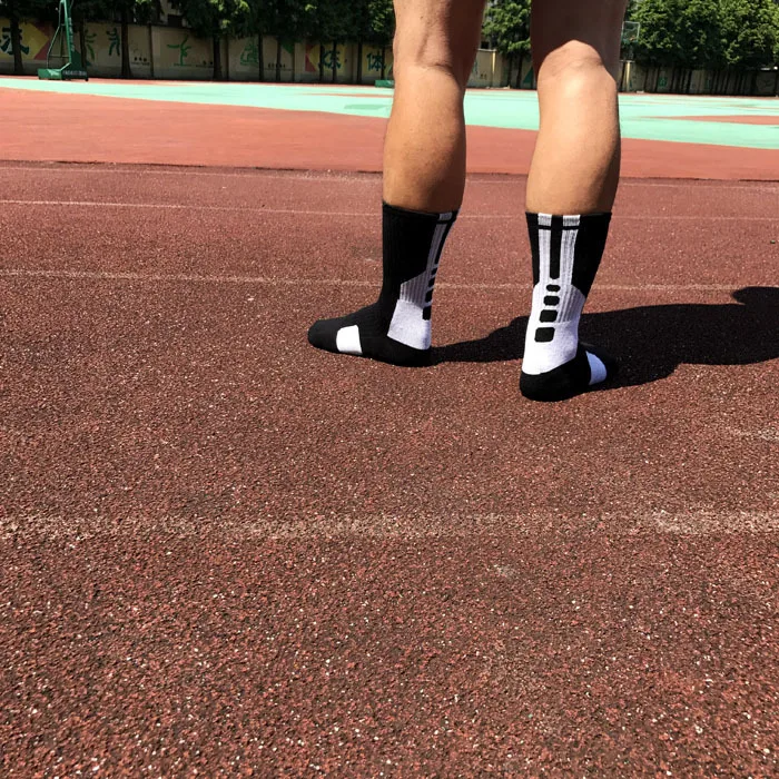 2 пары компрессионных полотенец спортивные носки мужские футбольные носки профессиональные чулки баскетбольные носки противоскользящие спортивные футбольные носки