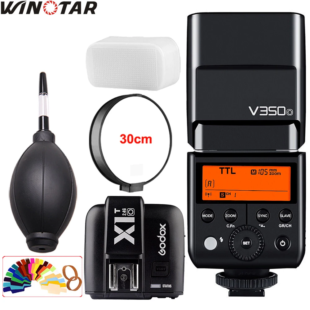 

Godox V350O TTL 2.4G Camera Flash with Built-in Rechargeable 2000mAh Li-ion Battery,Godox X1T-O Trigger for Olympus Panasonic