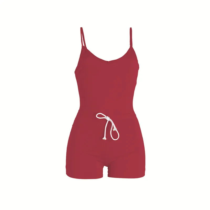 summer sexy spaghetti strap shorts playsuits-8