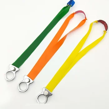 

Outdoor Powerful Finger Slingshots Hunting Shooting Ring Slingshot Catapult Stainless steel Metal with Rubber Hunting Tools