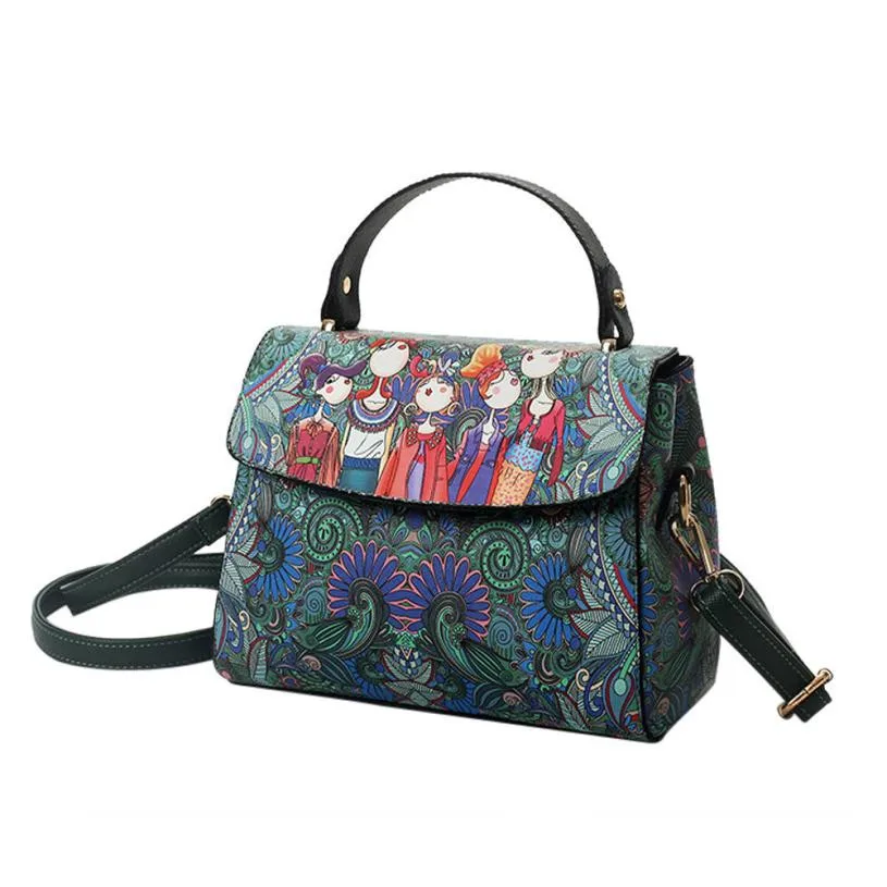 

Forest Girls Printing Rectangular Crossbody Handbag Women Leisure Pattern Crossbody Handbags Female Crossbag Chest ClutchB12#24