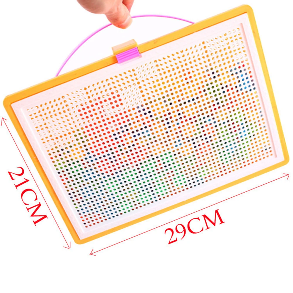296 шт./компл. гвоздиков со шляпками головоломки дидактические интеллигентая(ый) игры колышек доска DIY Алмазная мозаика комплект раннего образования детей игрушки для детей