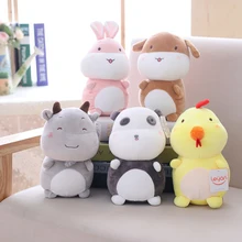 25cm Plush Toy Animal Stuffed Doll Goat Panda Dog Chicken Rabbit  plush toy Sleeping Mate Lovely Cute Birthday Christmas Gift