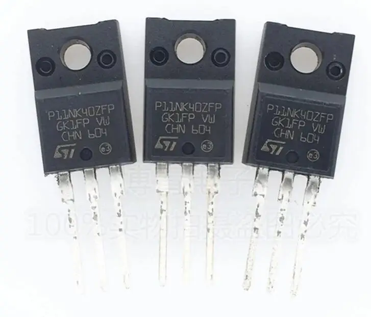 

20pcs/lot STP11NK40ZFP P11NK40ZFP TO-220F