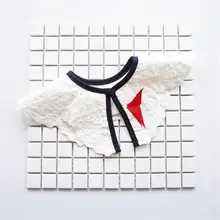 Японский 360 градусов нагрудник полотенца милые нагрудный шарф Скарлет лук съемный нагрудник поддельные воротник