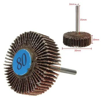 

1pcs Sanding Flap Wheel Sanding Disc Grinding Set 30mm 80 Grit For Rotary Tools