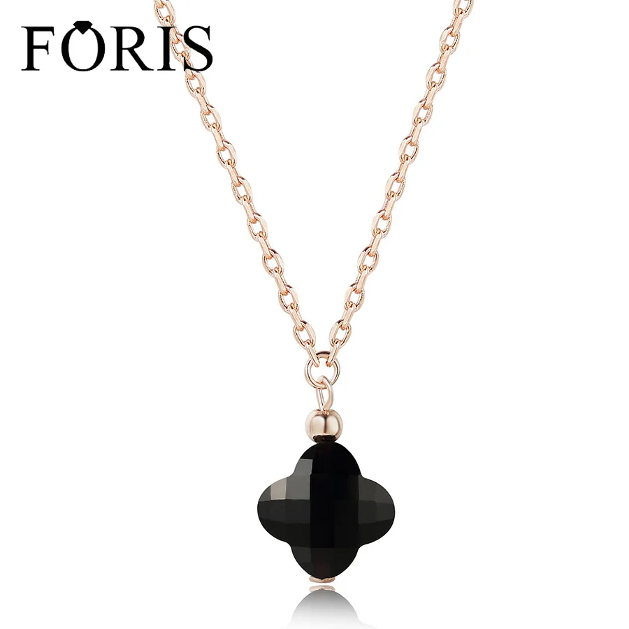 

FORIS Fashion Jewelry Rose Gold Luckly Clever Pendant Fit Necklace For Women Gift On Sale PN029