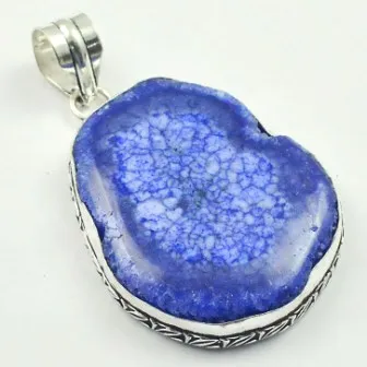 

Solar Quarts Pendant Silver Overlay over Copper, USA Size 60mm , P4668