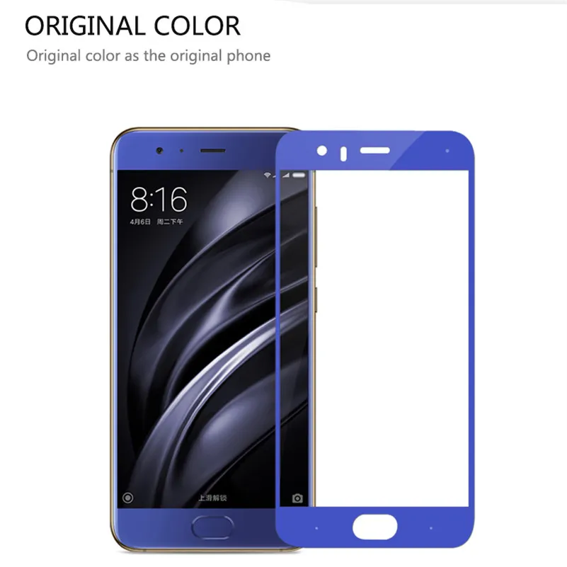 2.5D 9H полное покрытие закаленное стекло для Xiaomi Mi 6 защитная пленка Защитное