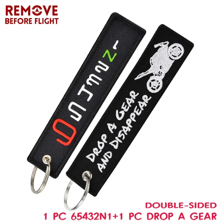 Novelty Keychain Launch Key Chain Bijoux Keychains for Motorcycles and Cars Scooters Key Tag Embroidery Key Fobs OEM Keychain01