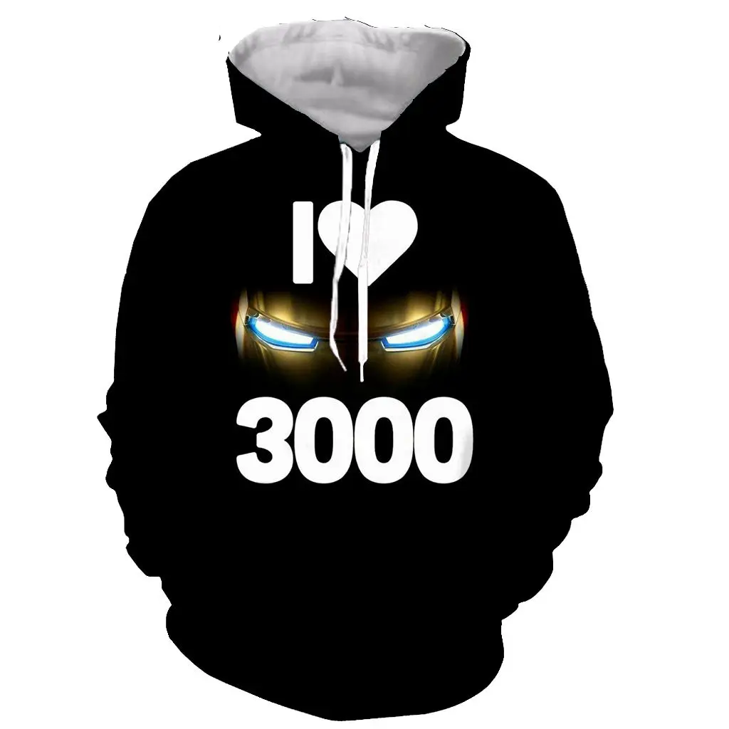 Фильм Мстители эндгейм i love you 3000 Железный на сердце 3D толстовки принт уличная Мужская/Женская Толстовка пуловеры повседневные