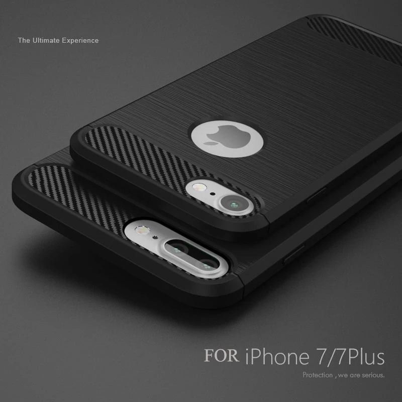 Phone Case For iPhone 7 7 Plus Soft Silicone Back Cover Case for iPhone 7 7 Plus 5 5s 6 6s Plus Phone Bag Cover Anti-knock Coque