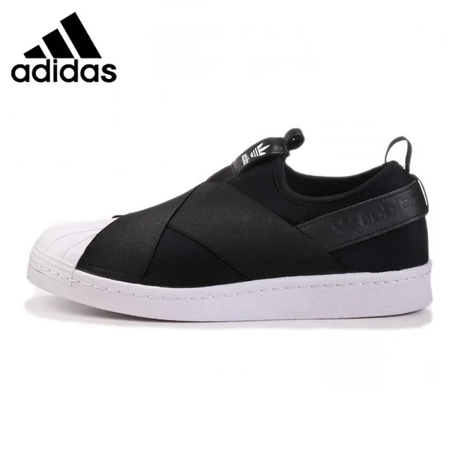 adidas slip on womens black