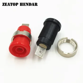 

50Pcs 4mm Banana Female Jack Socket Panel Mount Binding Post Connector for Safety Protection Plug Test Probe Connector