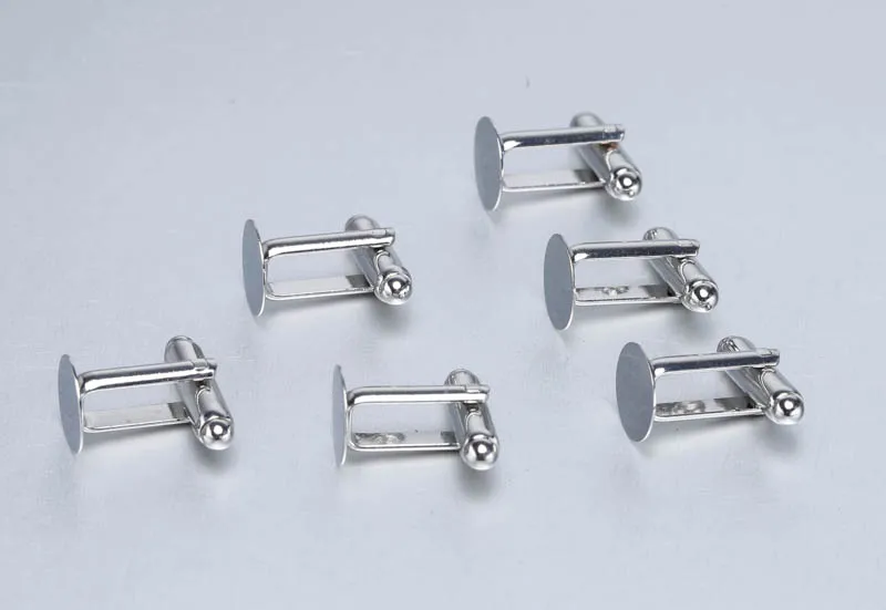 

2016 Free Shipping 8-10mm 100pcs Fashion Round Metal Cufflink Backs, Cuff Link Backs Blanks Plate Findings Cfflink