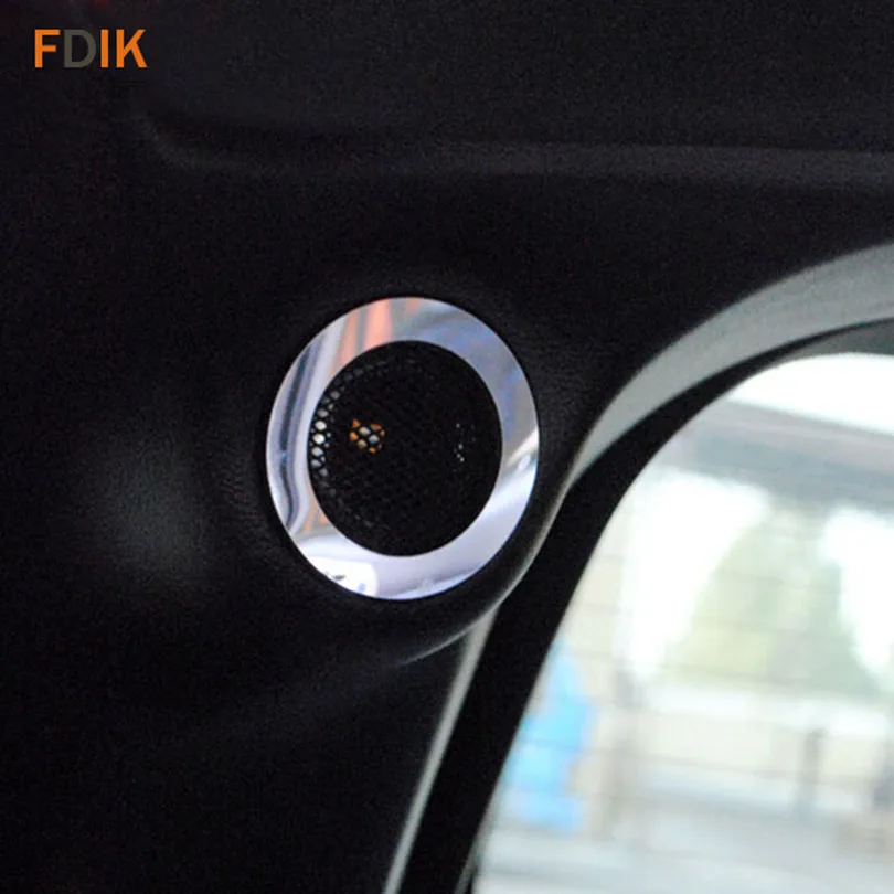 

2pcs Rear Tail Door speaker Circle Ring Loundspeker Trims Cover Garnish for Jeep Grand Cherokee 2011 2012 2013 2014 2015 2016