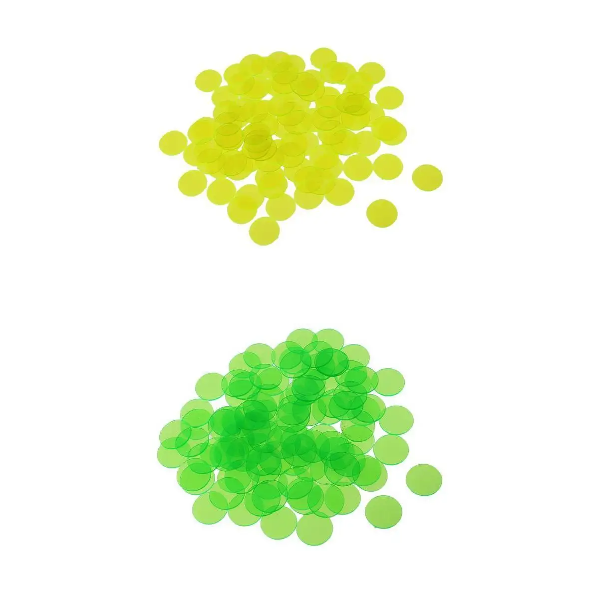 200 Pieces Plastic 3/4 Inch Translucent Bingo Chip for Bingo Game Cards For Classroom Carnival Bingo Games