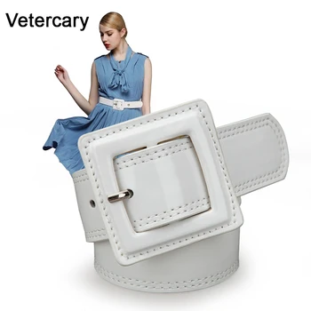 

Bright leather Waistband Wide Belts For Women Waist Belt HOT Luxury Fashion Female pin square buckle black Cummerbunds red Dress