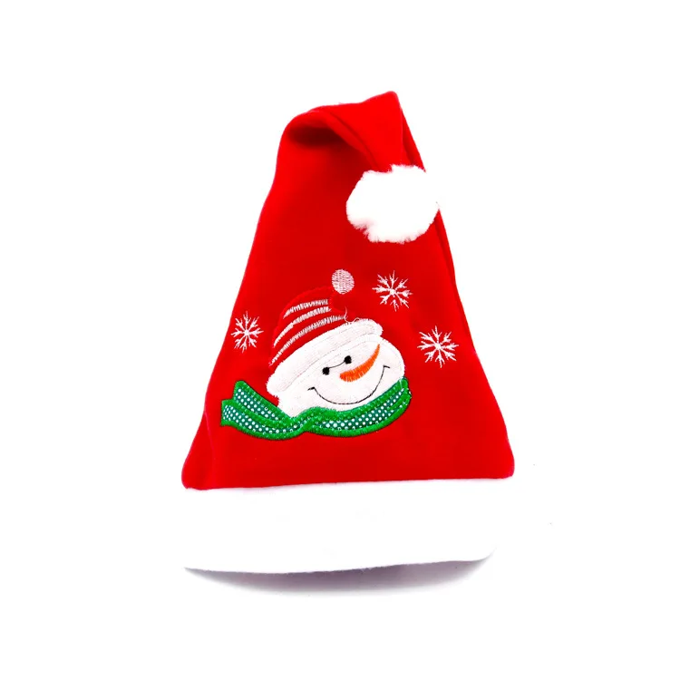 3 дизайна новых красных рождественских шапок для Счастливого Рождества вечерние. Детские вечерние подарки - Цвет: 1