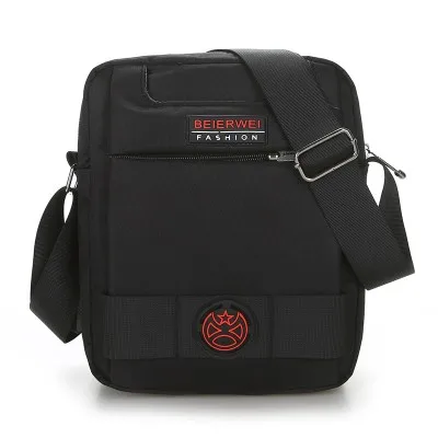 Жесткая стильная сумка-мессенджер, Мужская однотонная сумка-мессенджер, сумка через плечо в стиле милитари, модная сумка на плечо с клапаном, элегантная сумка - Цвет: Черный