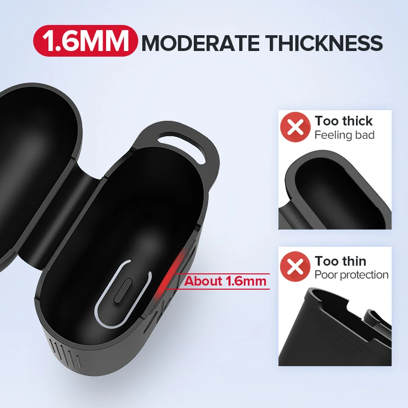Ugreen Earphone Case For AirPods 2 1 Silicone Cover Wireless Bluetooth Headphone For Air Pods Pouch Protective For AirPod Case