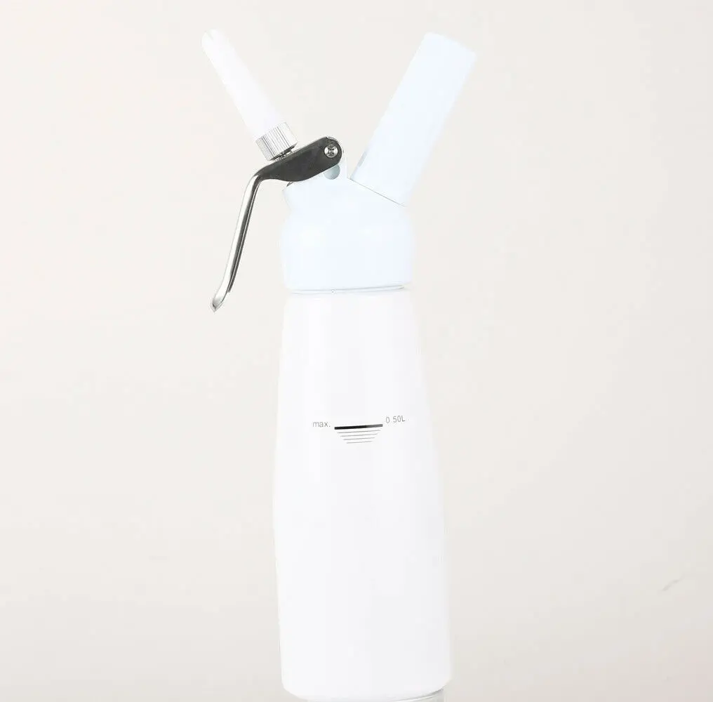 Практичный алюминиевый крем воздуходувки молокосос диспенсер прочный легко очищающий крем производитель модно - Цвет: Белый