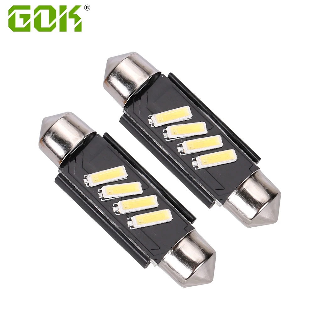 

Auto Led Festoon 4SMD No Polarity 31mm 36mm 39mm 41mm SV8.5 C5W Led 7020 SMD reading Light Car Dome Bulb License Plate Light
